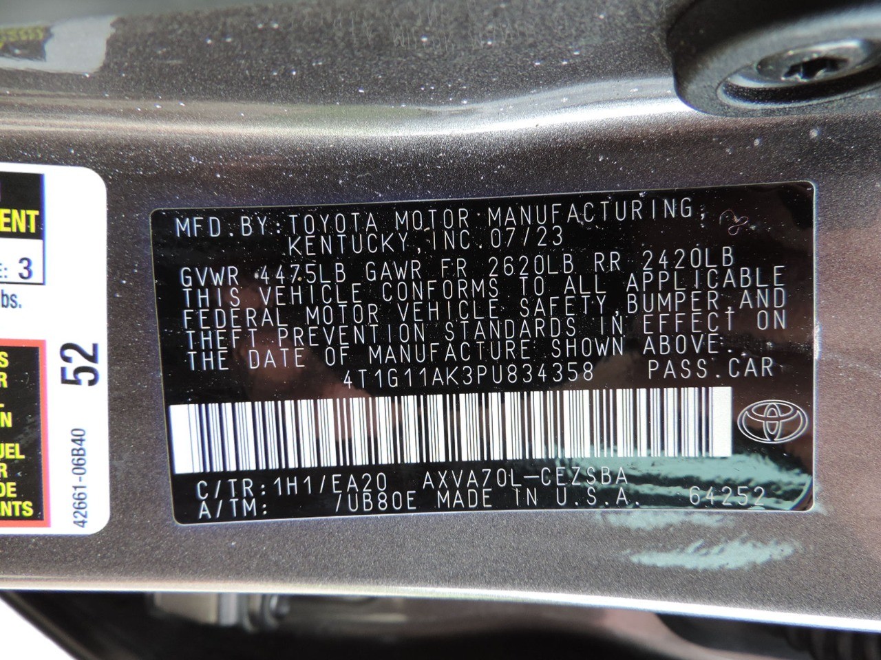2023 Toyota Camry SE Auto (Natl) photo