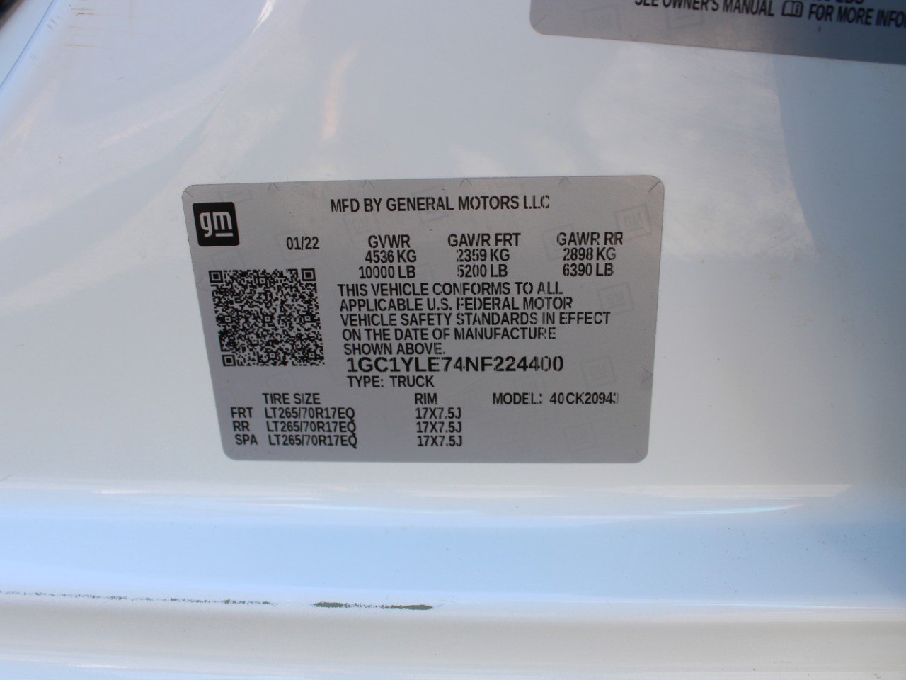 2022 Chevrolet Silverado 2500HD 4WD Crew Cab 172 Work Truck photo