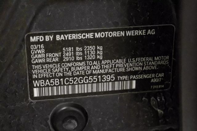 2016 BMW 5-Series 535i Sedan 4D photo