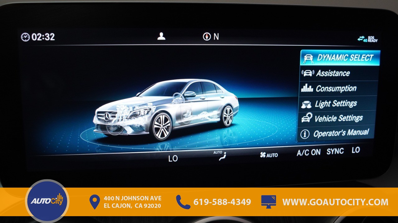used 2019 Mercedes-Benz C-Class car, priced at $24,500