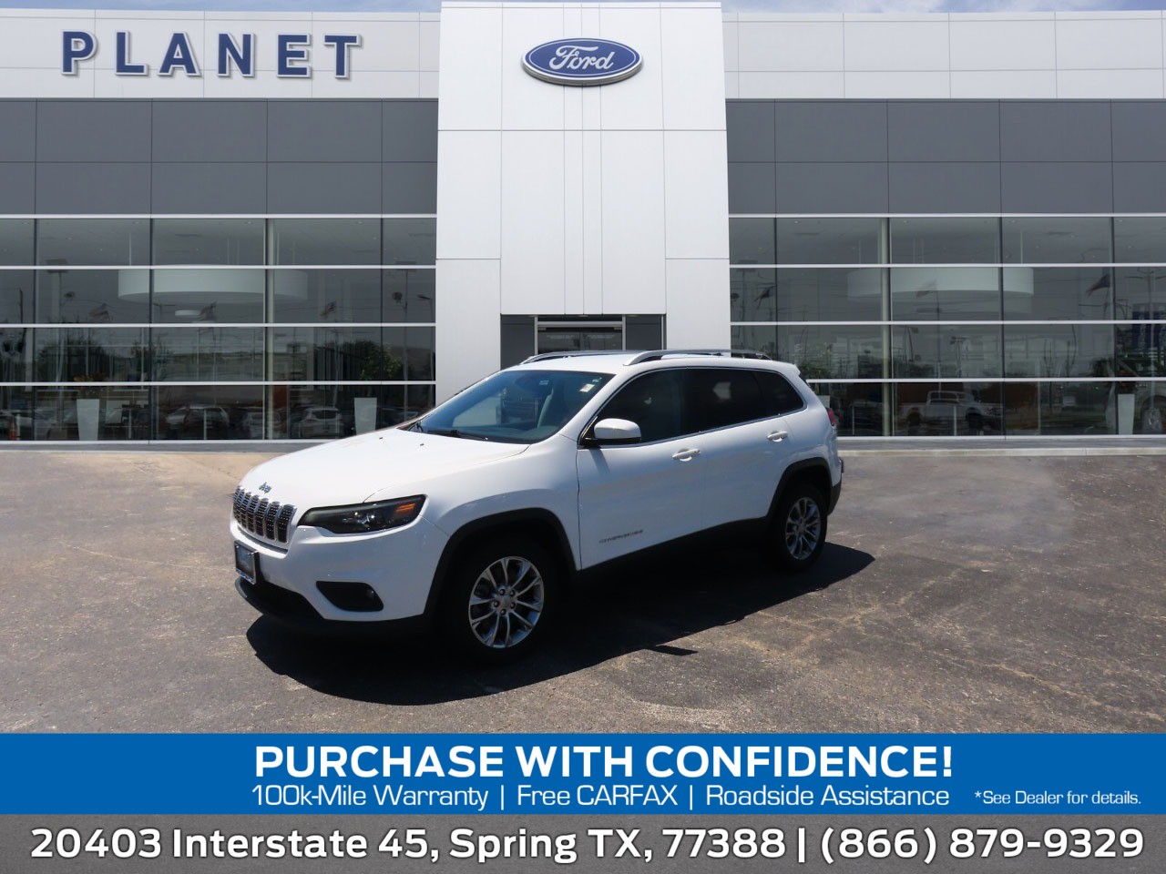 used 2021 Jeep Cherokee car, priced at $17,999