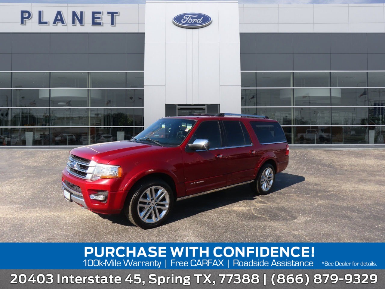 used 2015 Ford Expedition EL car, priced at $16,999