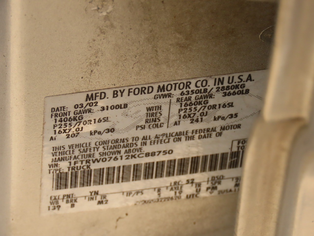 used 2002 Ford F-150 car, priced at $6,999