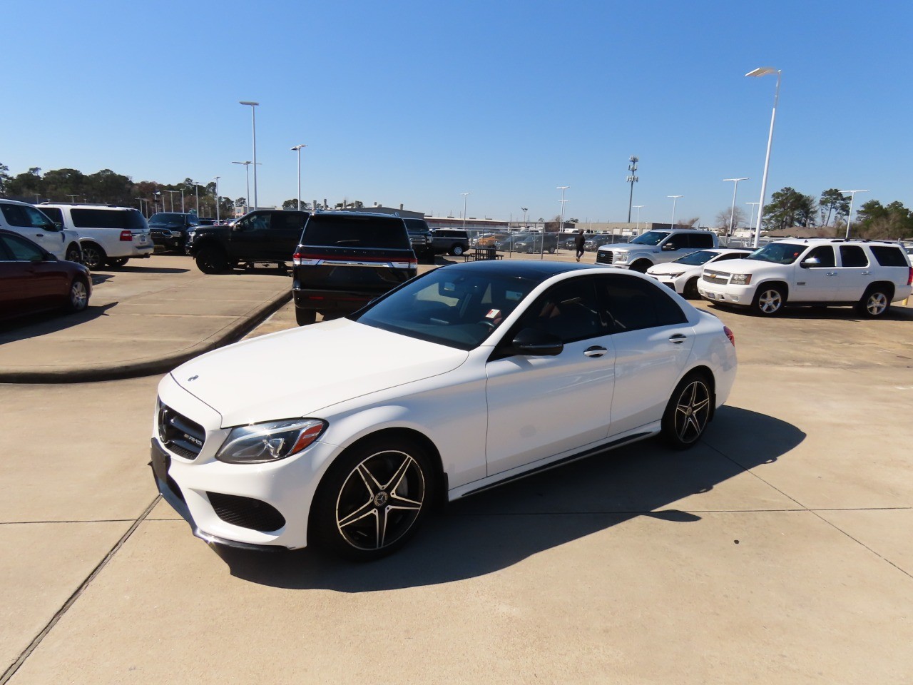 used 2018 Mercedes-Benz C-Class car, priced at $17,999