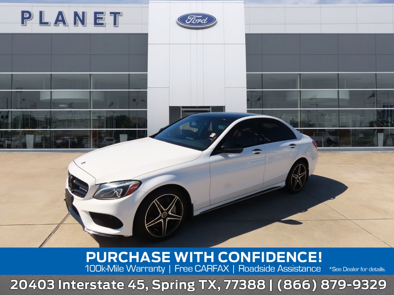 used 2018 Mercedes-Benz C-Class car, priced at $17,999