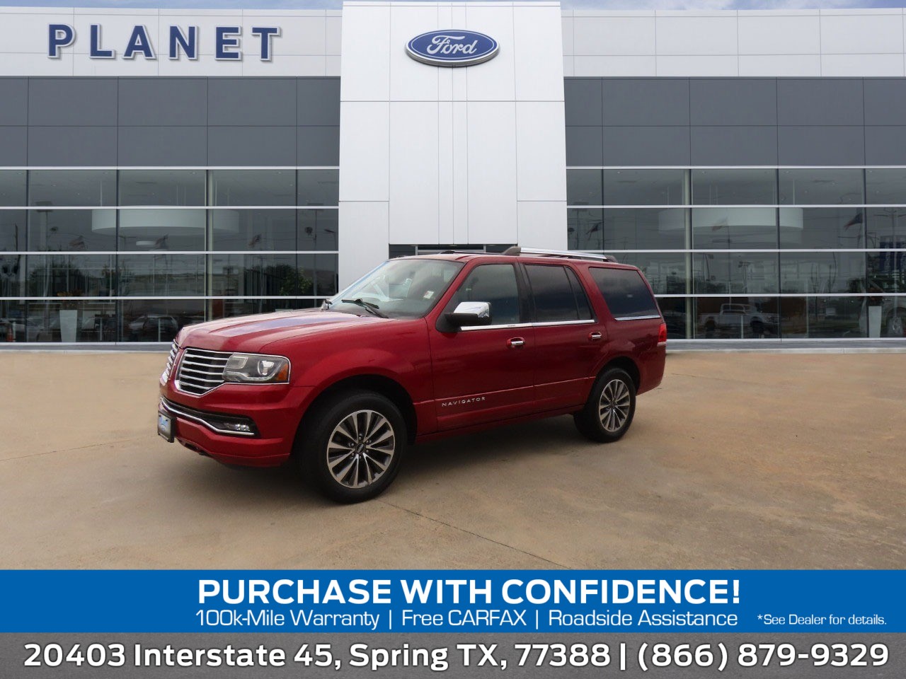 used 2015 Lincoln Navigator car, priced at $17,999