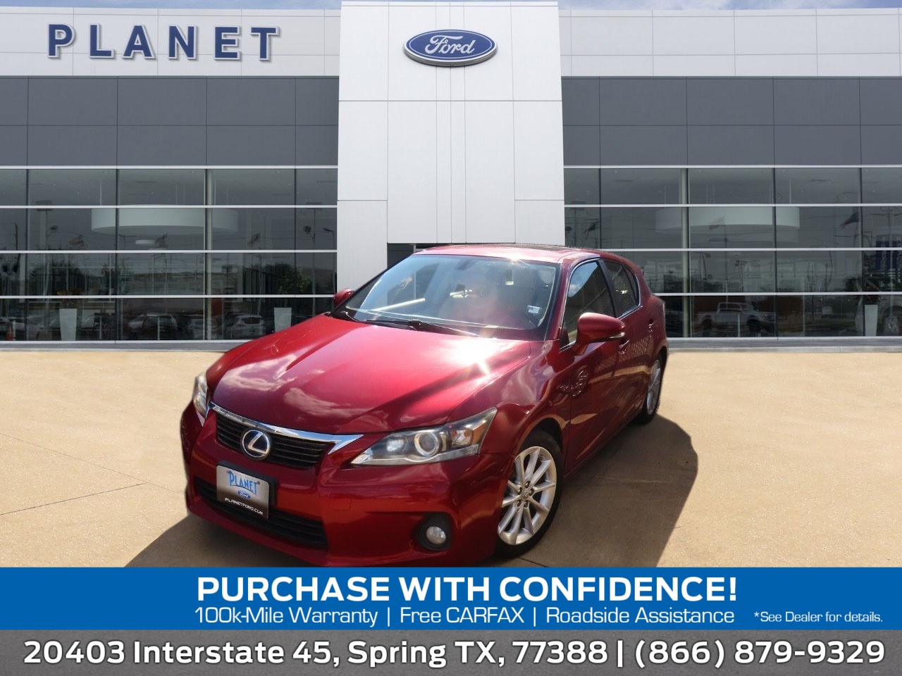 used 2011 Lexus CT 200h car, priced at $8,999